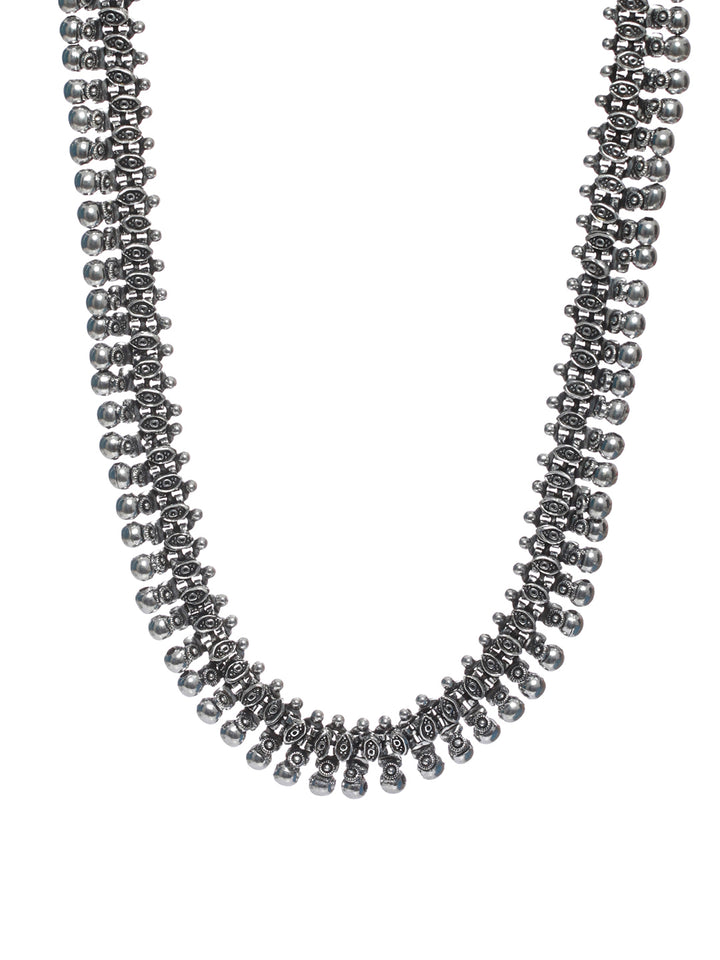 Priyaasi Stylish Boho Oxidised Silver Necklace