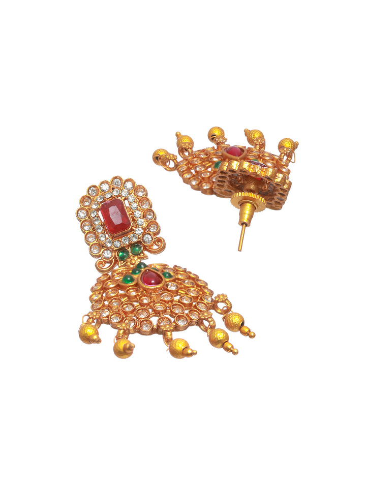 Priyaasi Traditional Multicolor Gold Plated Choker Jewellery Set