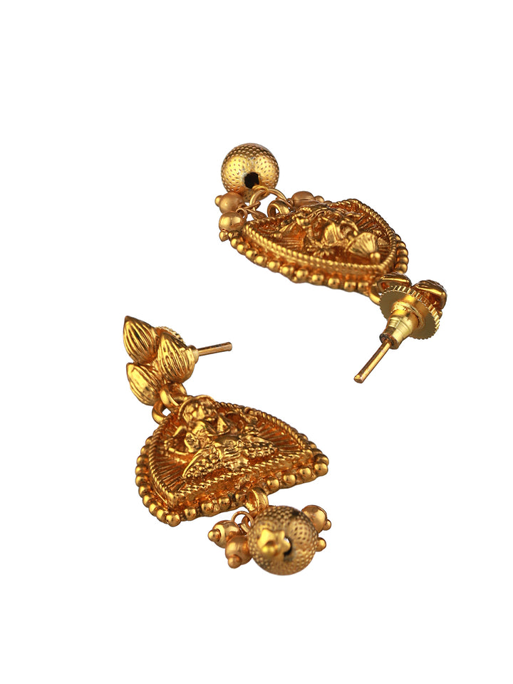 Goddess Laxmi Gold-Plated Choker Jewellery Set