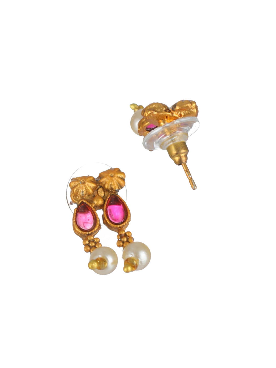Priyaasi Traditional Studded Multicolor Gold-Plated Jewellery Set