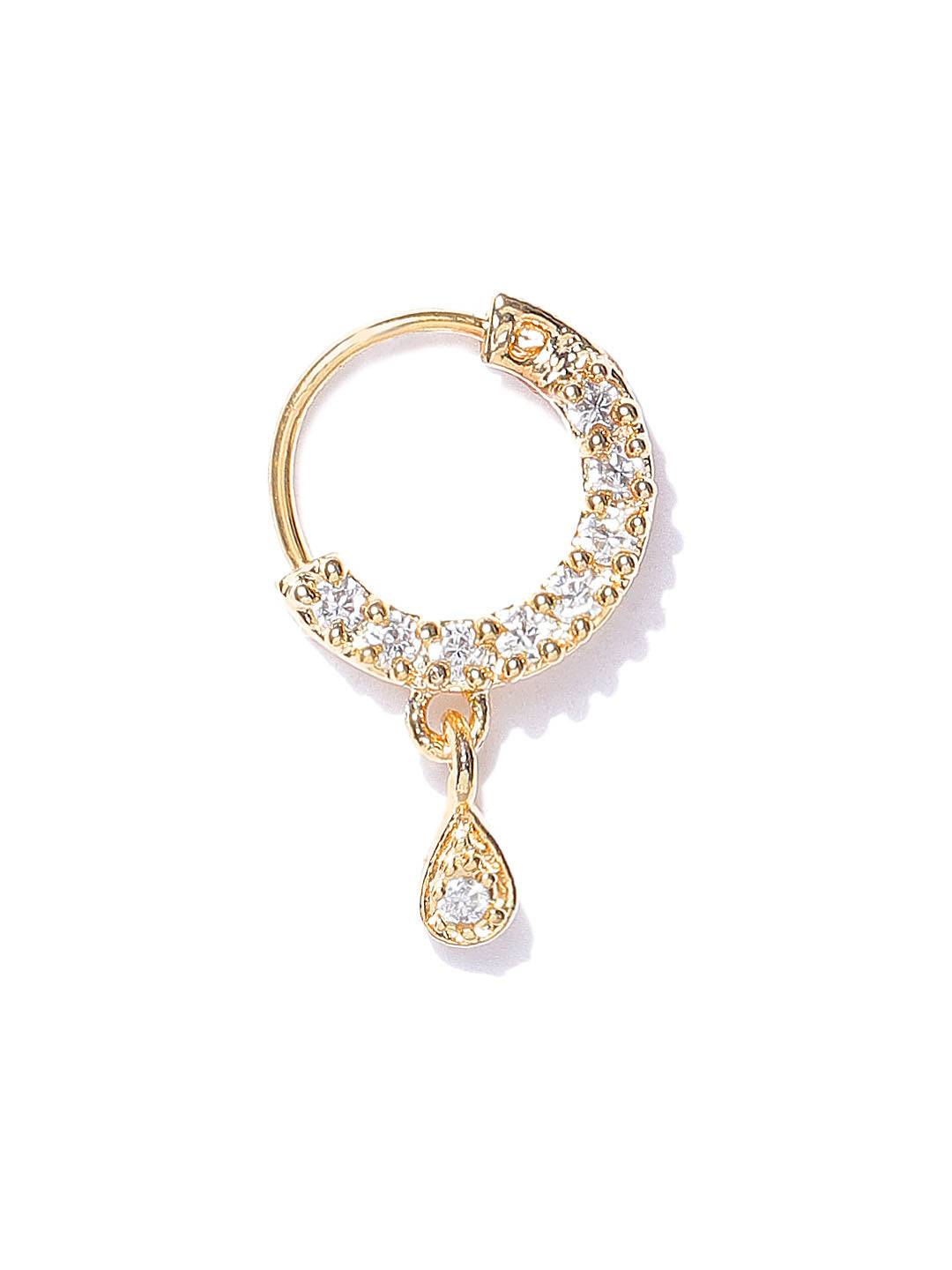Stylish Gold Plated American Diamond Nose pin For Women And Girls ...