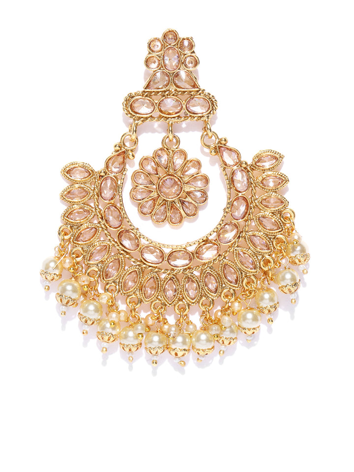 Classic Floral Shape Gold Plated Chabi Challa/Pasa For Women And Girls