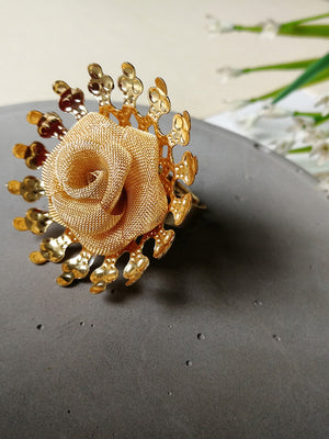 Rose Inspired Pearl Statement Ring
