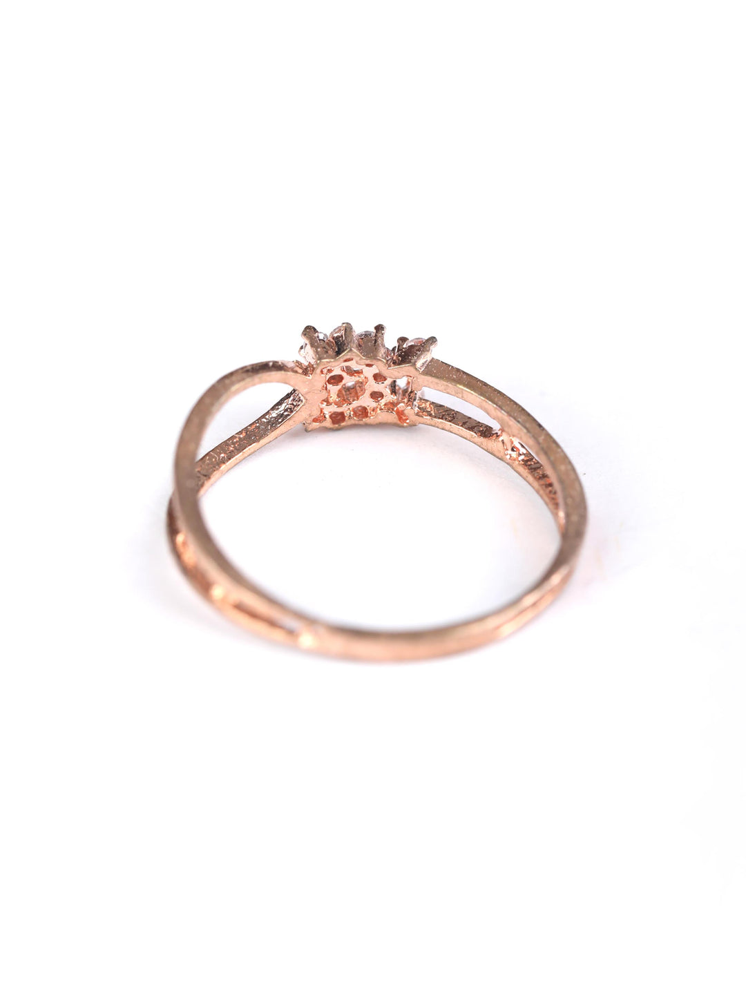 American Diamond Rose Gold Plated Ring