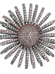 Priyaasi Dual Toned American Diamond Statement Ring