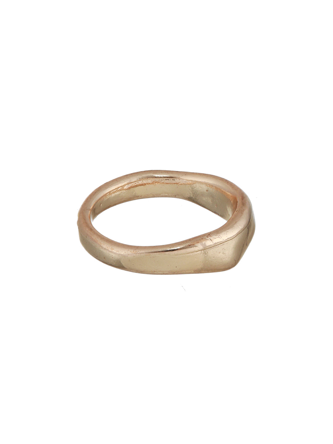 Classy Pressed Style Rose Gold-Plated Ring