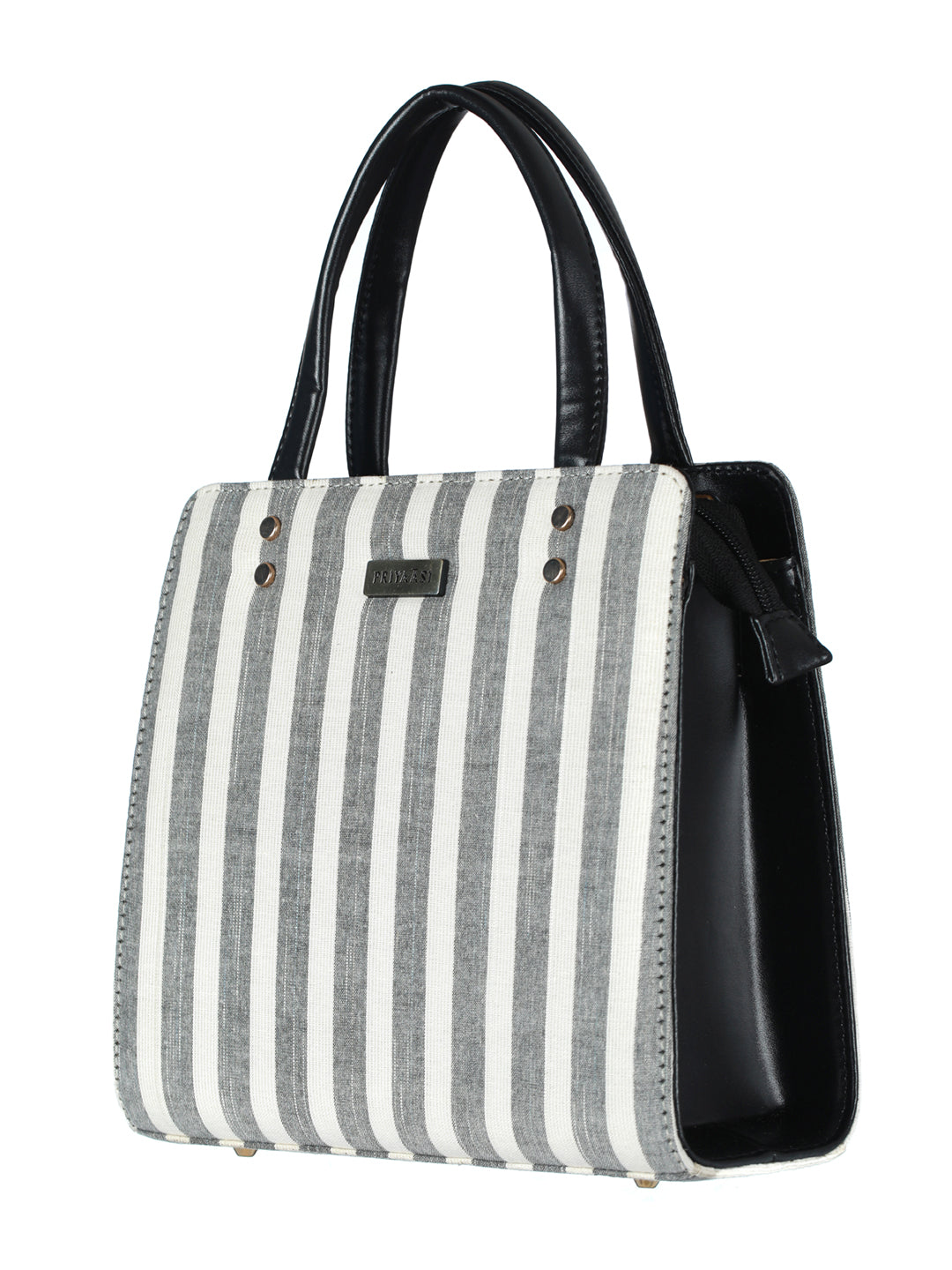 Classy Grey Ikat Satchel Bag