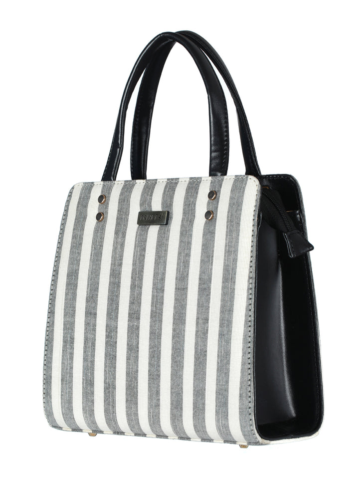Classy Grey Ikat Satchel Bag