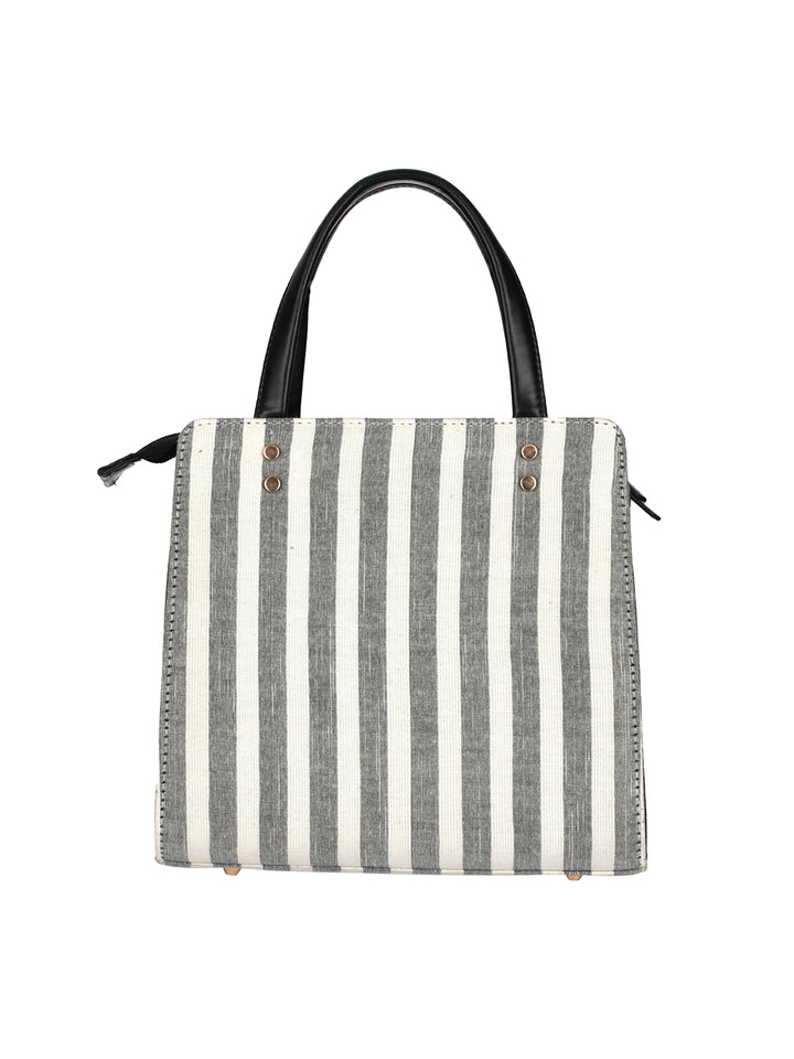 Classy Grey Ikat Satchel Bag