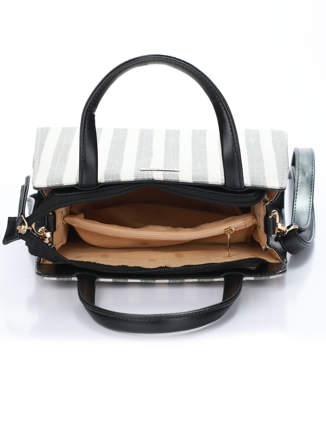 Classy Grey Ikat Satchel Bag