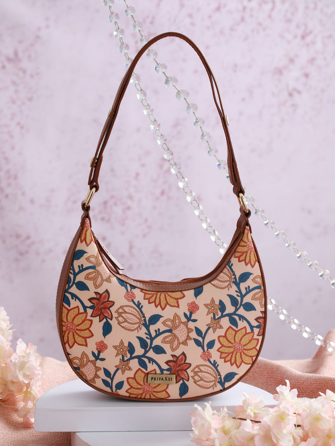 Floral Kalamkari Multicoloured Saddle Bag