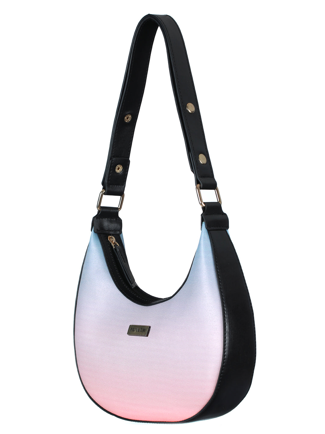 Peach & Blue Ombre Saddle Bag
