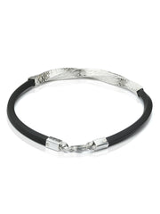 Contemporary Twisted Sterling Silver Bracelet