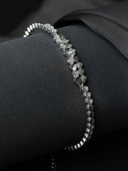 51 Hearts Studded Sterling Silver Bracelets