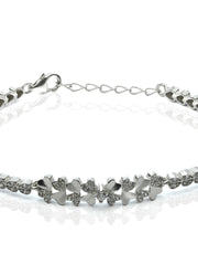 51 Hearts Studded Sterling Silver Bracelets