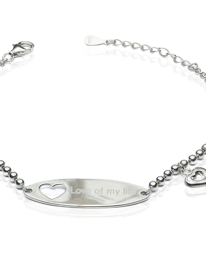Love of my Life Charm Sterling Silver Bracelet