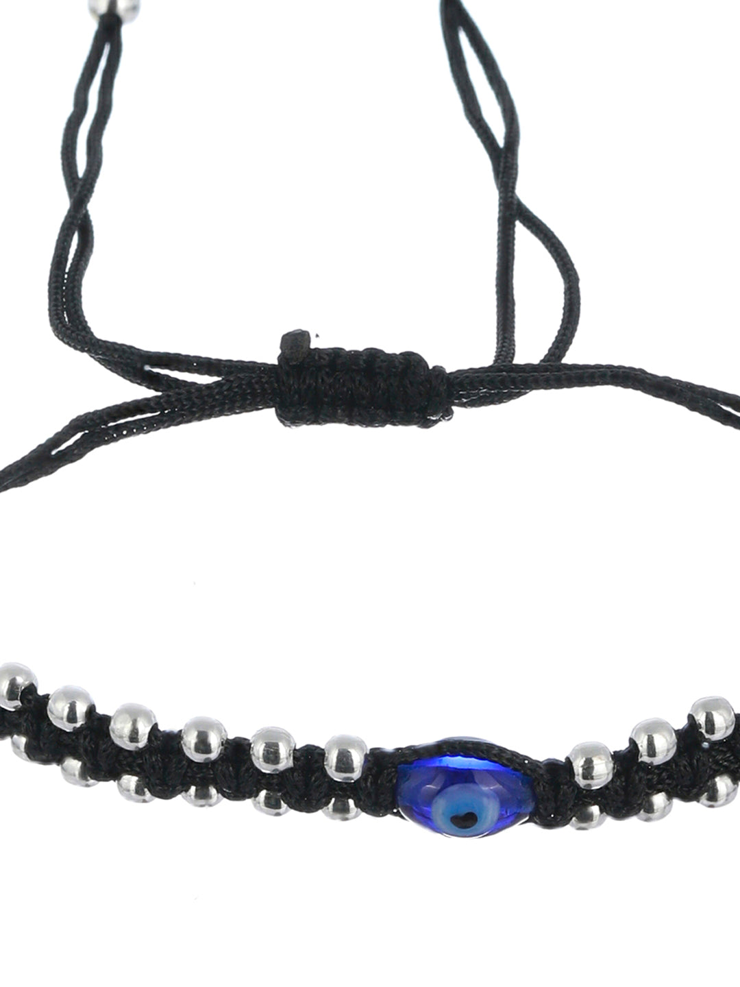 Blue Evil Eye Sterling Silver Bracelet