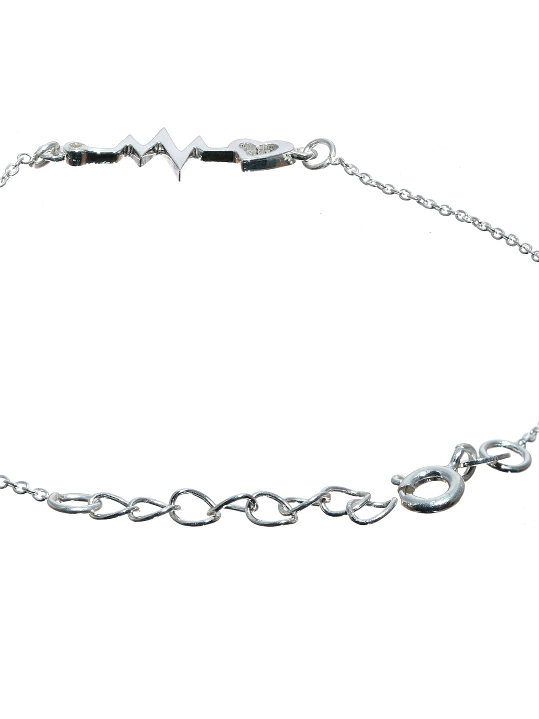 Cute Heartbeat Sterling Silver Bracelet