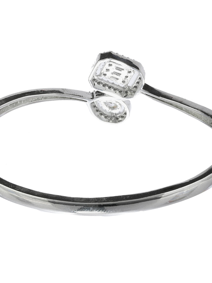 Dazzling Cubic Zirconia Sterling Silver Bracelet