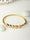 Classic Gold Plated Triangle Studded Sterling Silver Bracelet