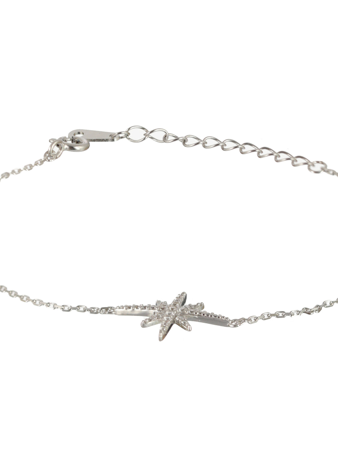 Sheer by Priyaasi Star American Diamond Sterling Silver Link Bracelet