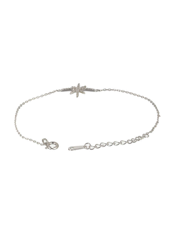 Sheer by Priyaasi Star American Diamond Sterling Silver Link Bracelet