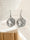 Brushed Sterling Silver Drop Earrings