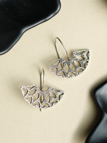 Sterling Silver Crescent Drop Earrings