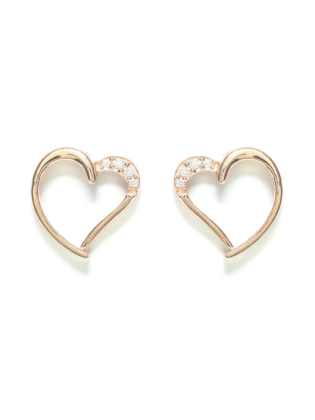 Rose Gold White Zircon Mini Hoop Earrings | MYSTICFLAVIA – Mystic Flavia