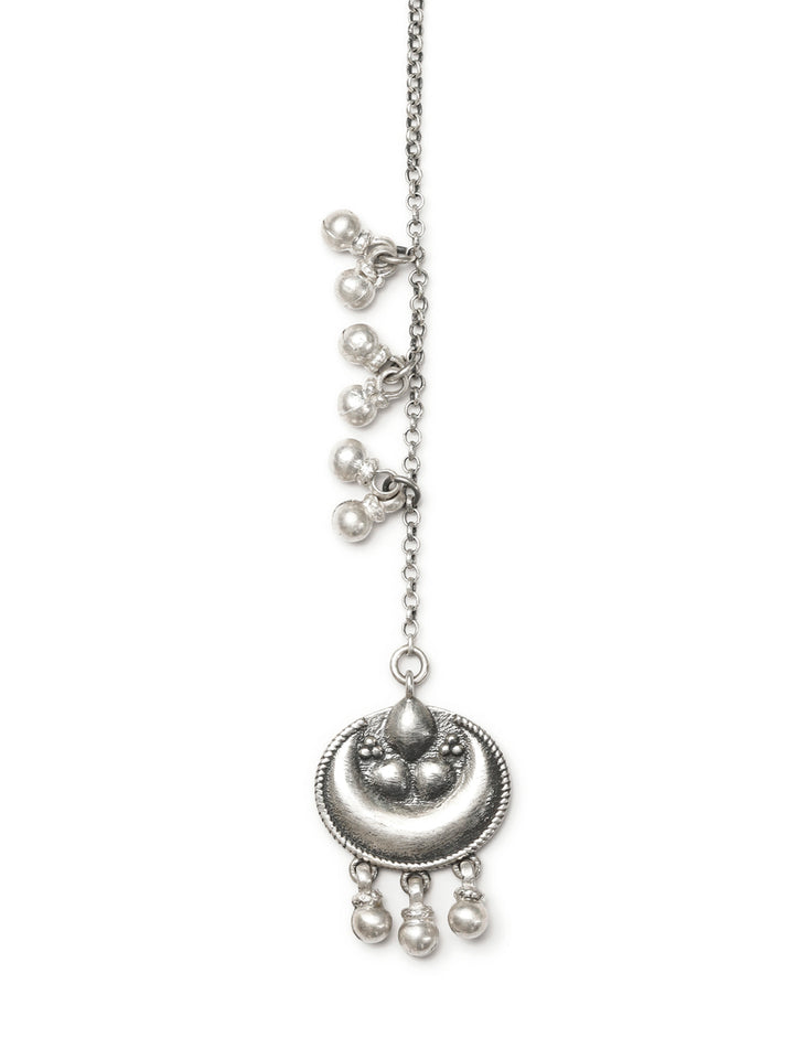 Oxidised Silver Tribal Maangtikka