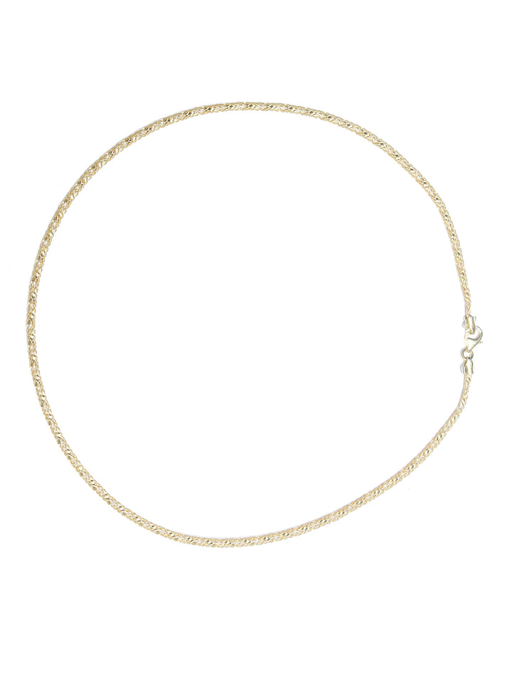 Gold-Plated Mesh Silver Necklace
