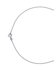Sterling Silver American Diamond Evil Eye Necklace