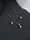 Silver Sphere Lining Solitaire Jewellery Set