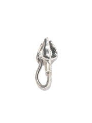 Trishul Motif Silver Nose Pin
