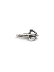 Trishul Motif Silver Nose Pin