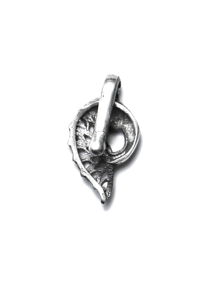 Oxidised Silver Peacock Nose Pin