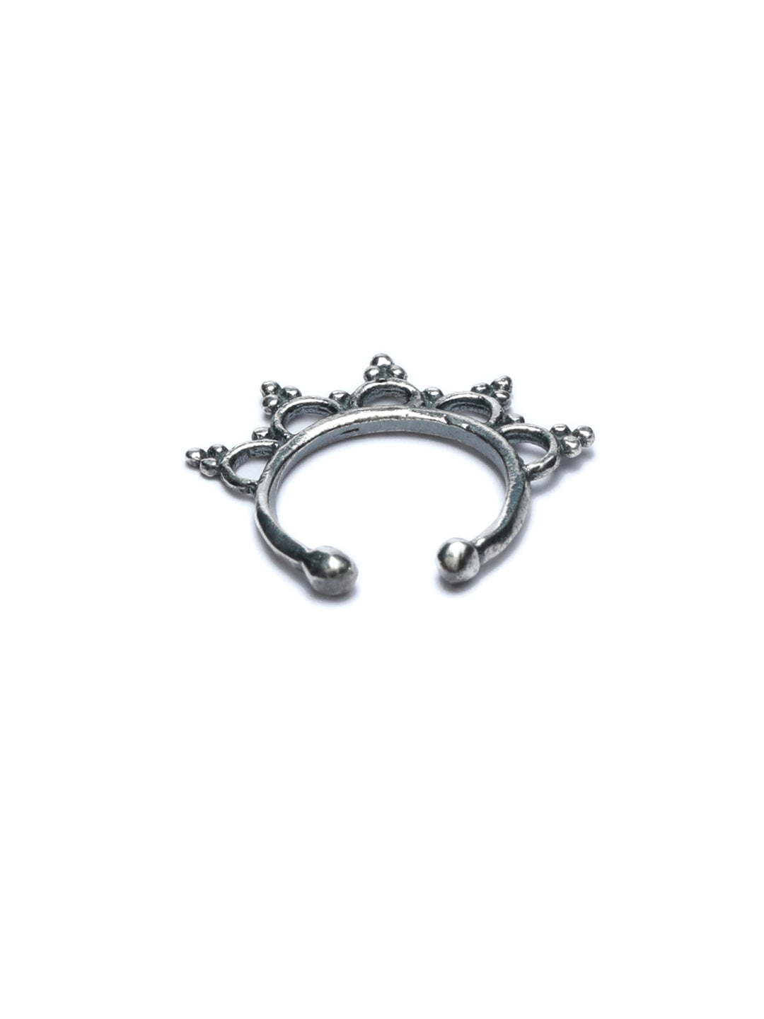 Oxidised Silver Vintage Septum Nose Ring