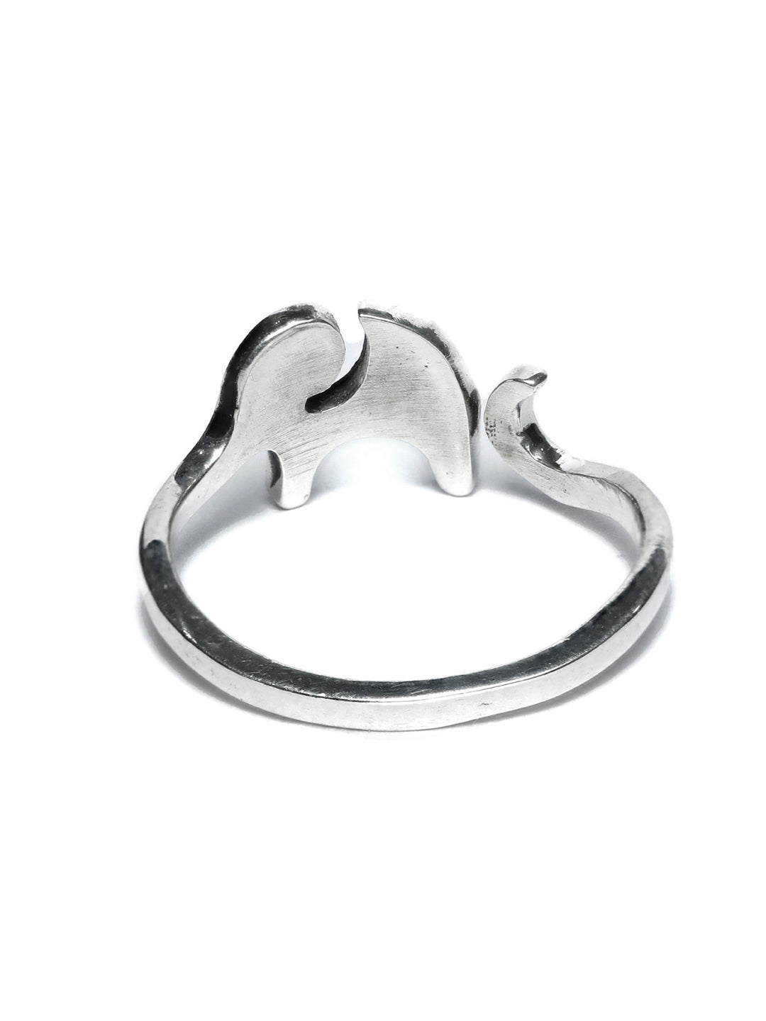 Oxidised Silver Elephant Ring