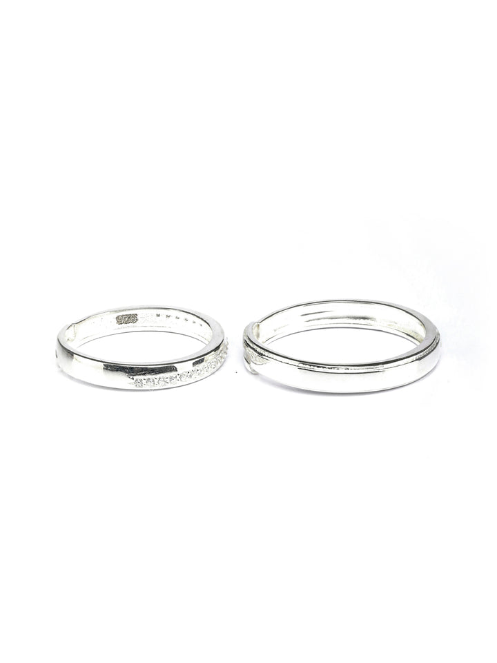 Eternity Sterling Silver Couple Rings