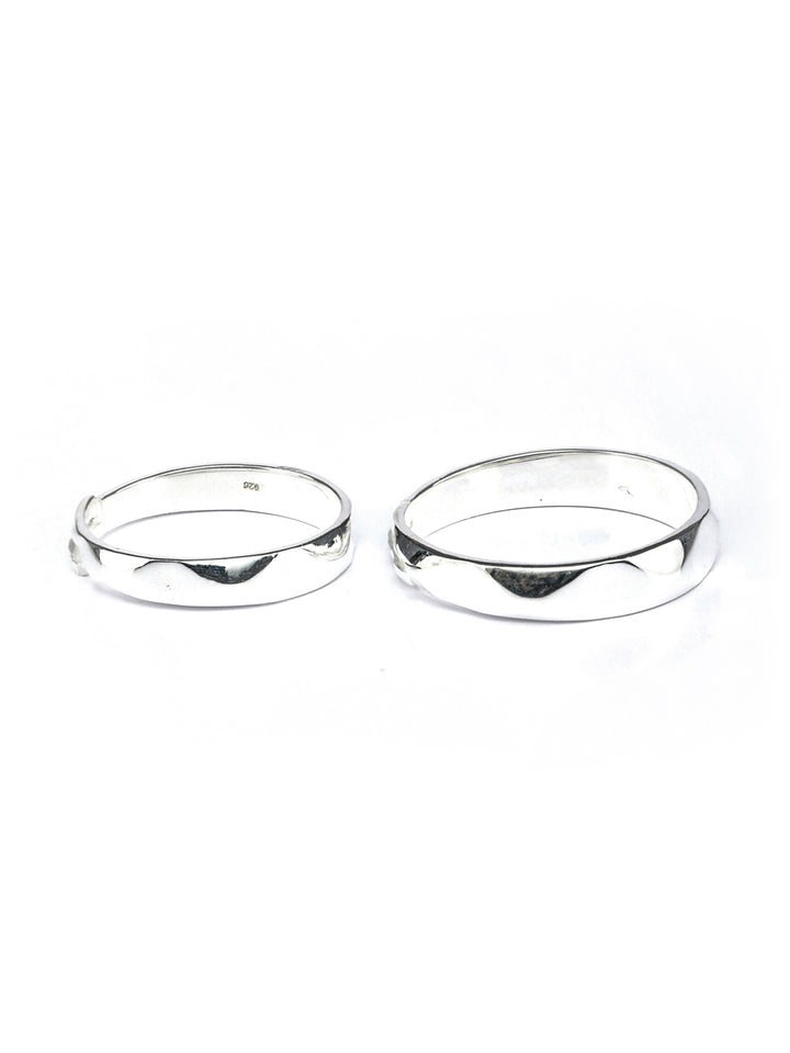 Sterling Silver Timeless Couple Rings