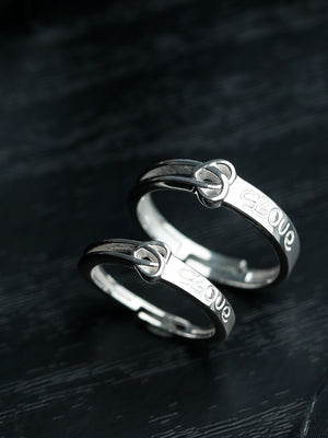 Love Hearts Sterling Silver Couple Ring