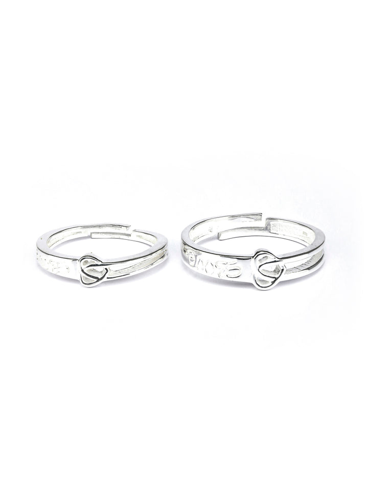 Love Hearts Sterling Silver Couple Ring