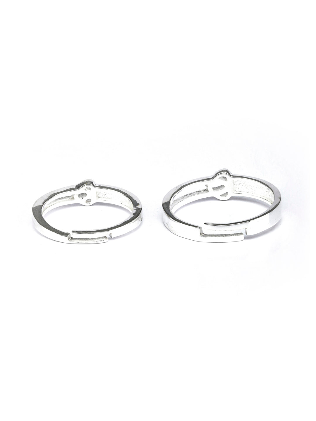 Love Hearts Sterling Silver Couple Ring