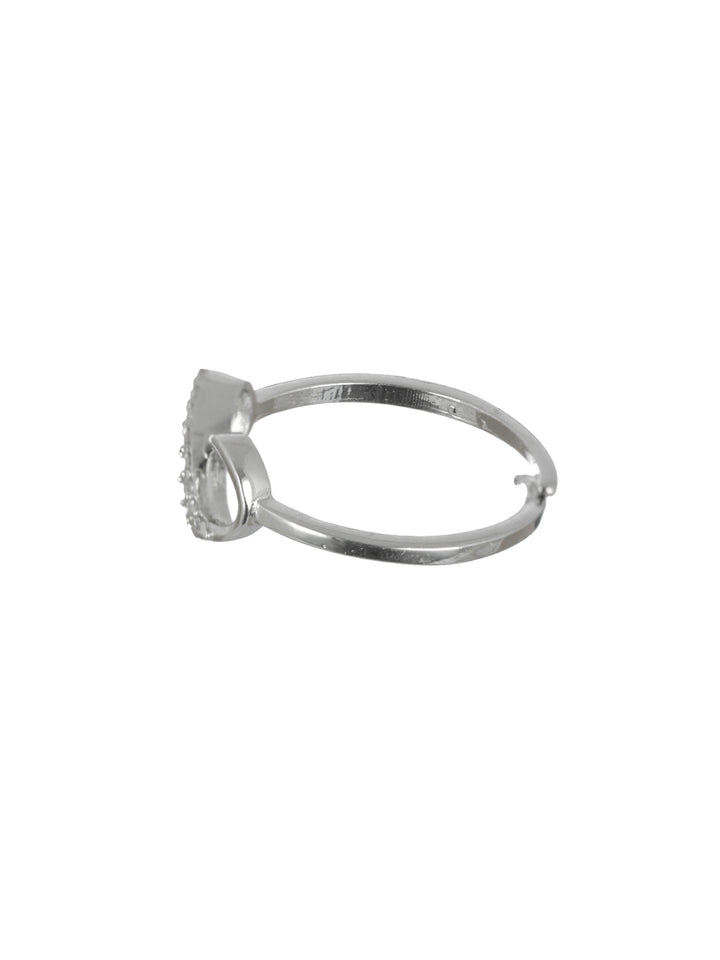 Infinity American Diamond Sterling Silver Ring