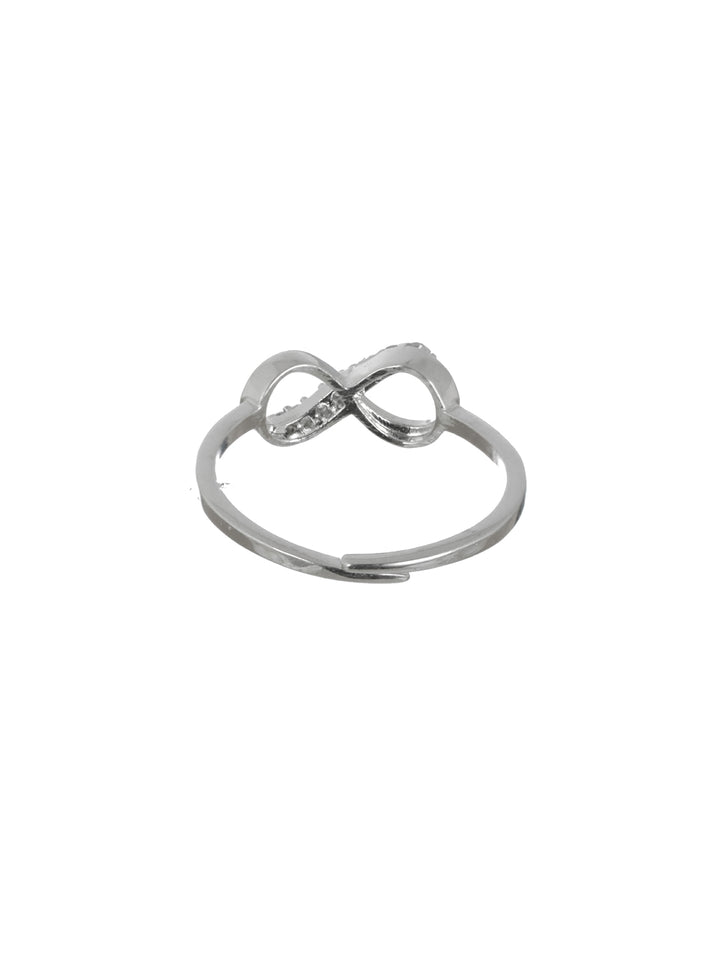 Infinity American Diamond Sterling Silver Ring