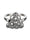 Adjustable Triangular Motif Oxidised Silver Ring