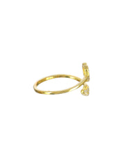 Sheer by Priyaasi Hearts American Diamond Sterling Silver Ring