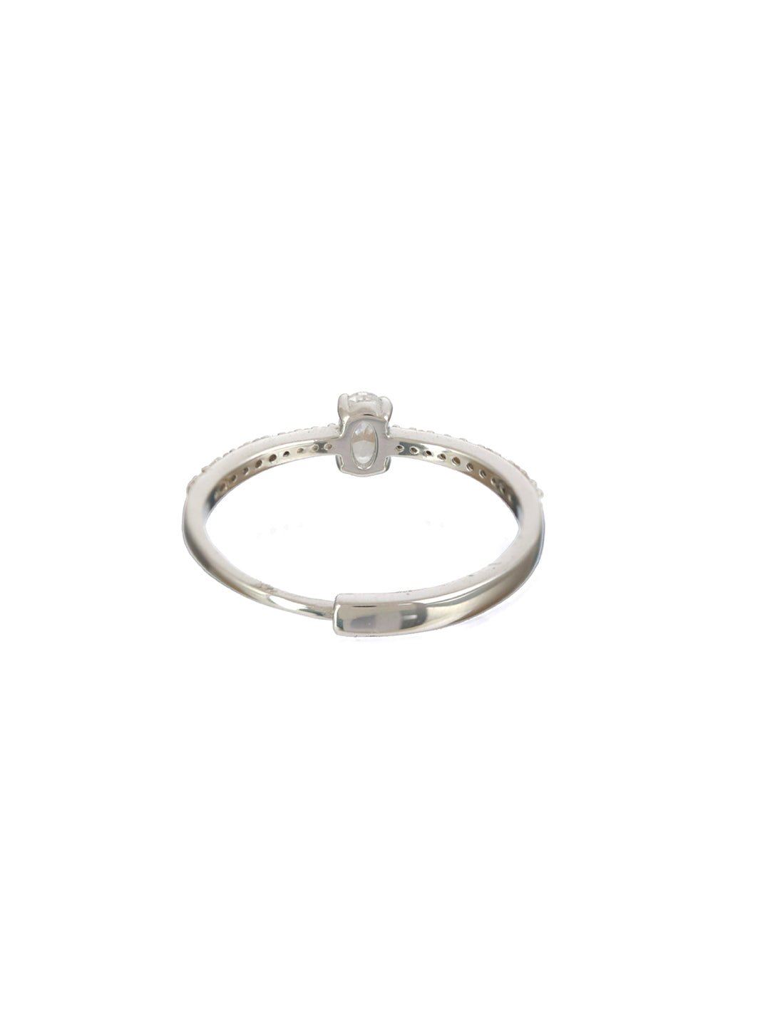 Sheer by Priyaasi Minimal Solitaire Sterling Silver Ring