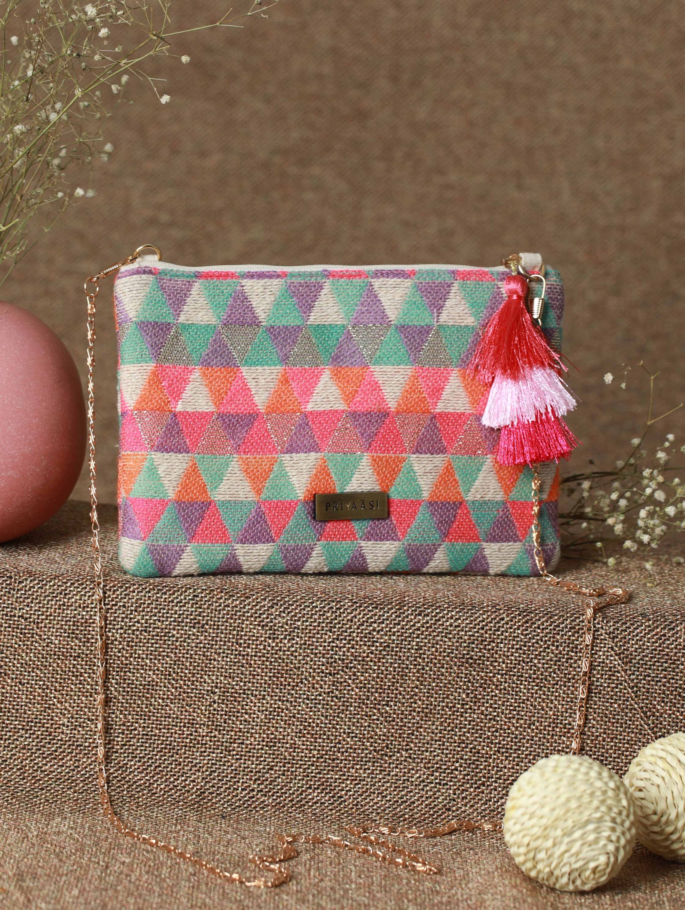 Geometric Multicolor Sling Bag Priyaasi