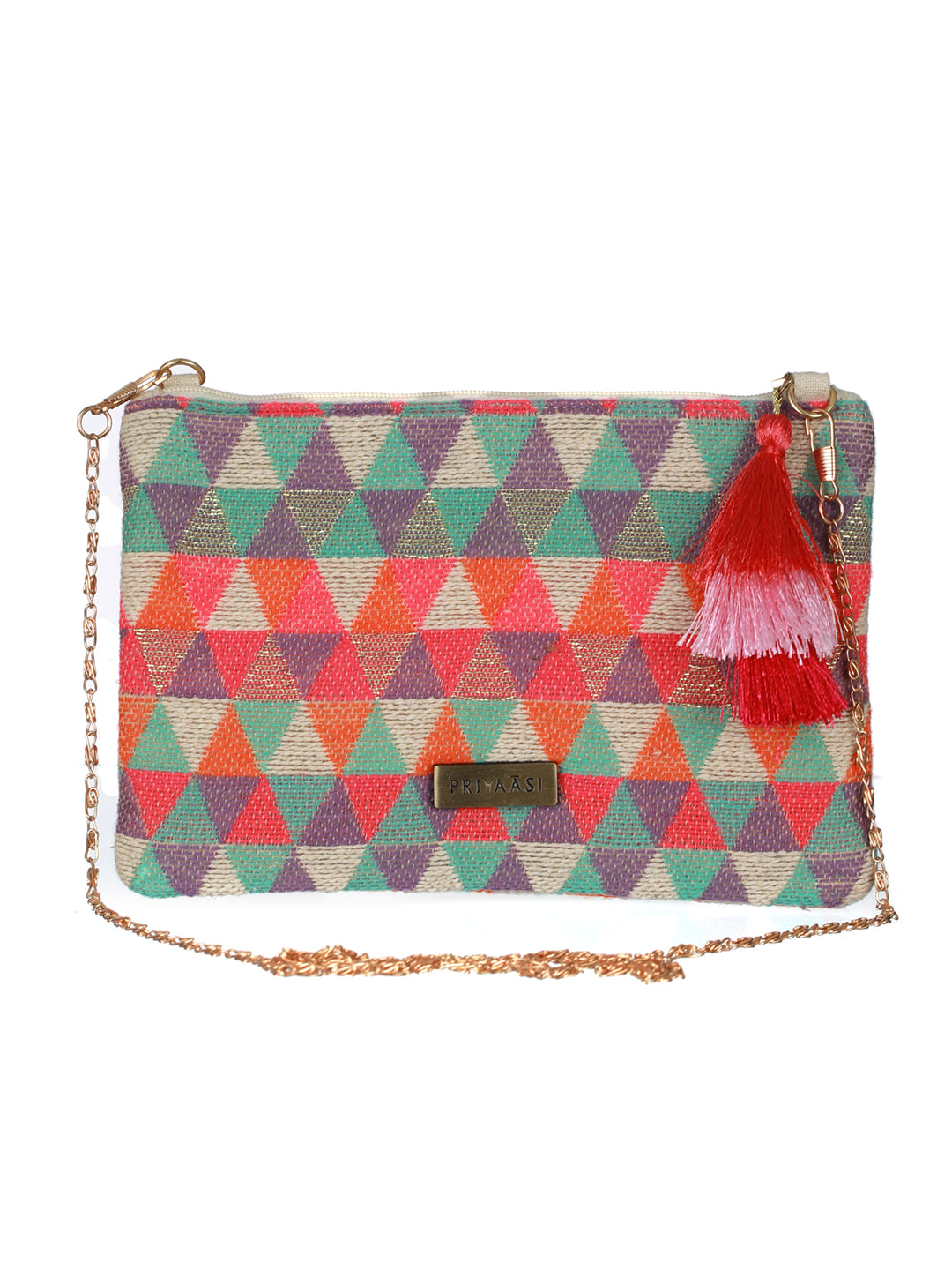 Geometric Multicolor Sling Bag